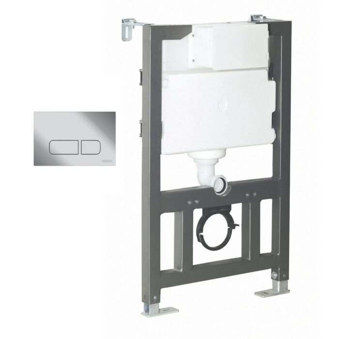 82 Support Frame And Cistern With Push Plate