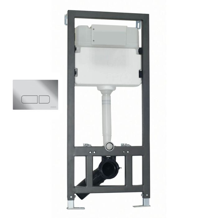 120 Support Frame And Cistern With Push Plate