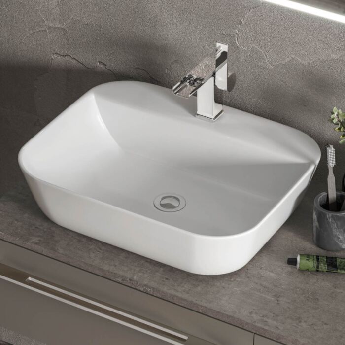 Garda White Counter Top Basin