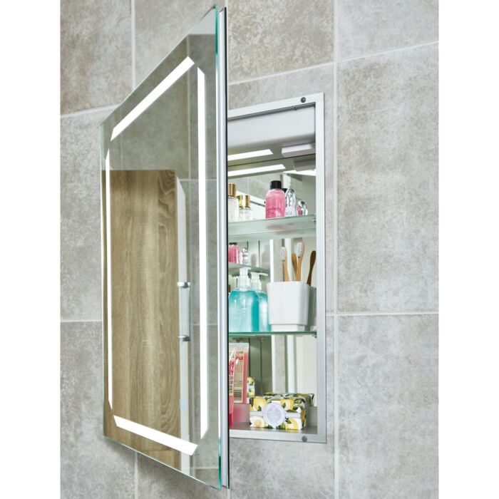 Solarium Recessed LED Cabinet Mirror