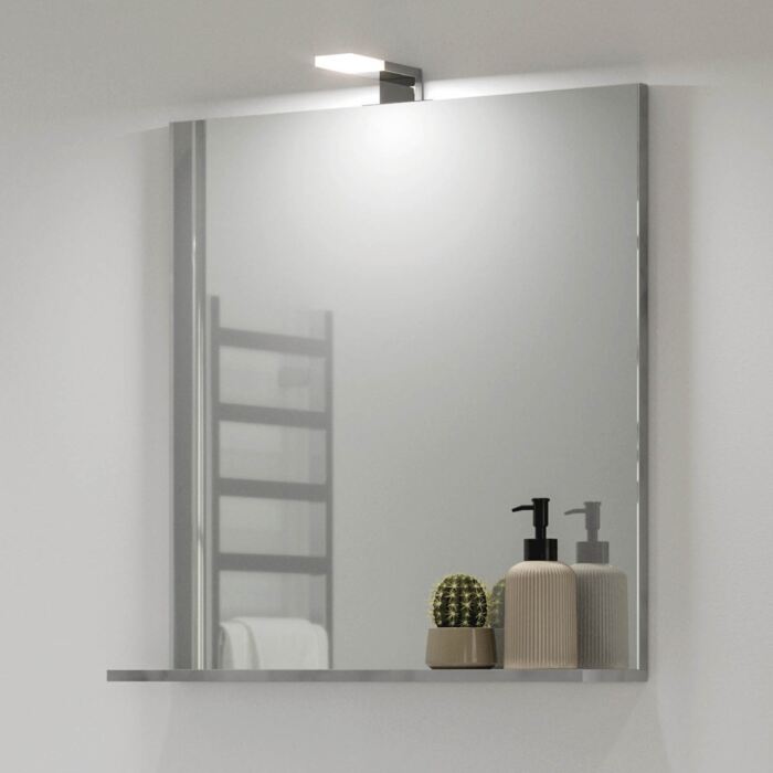 53 Mirror & Solid Surface Shelf