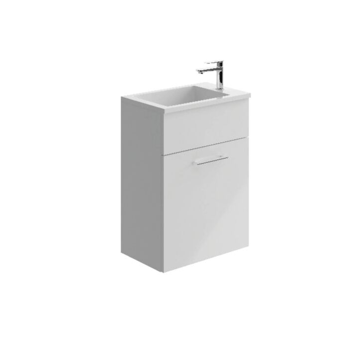 50 Wall Mounted 1 Drawer Unit & Mineral Cast Basin