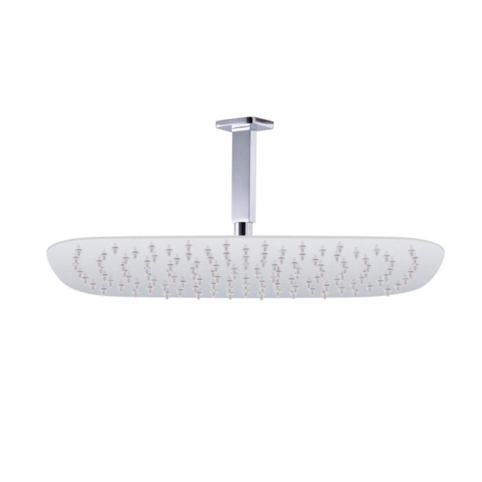 Rectangular Shower Head & Ceiling Arm