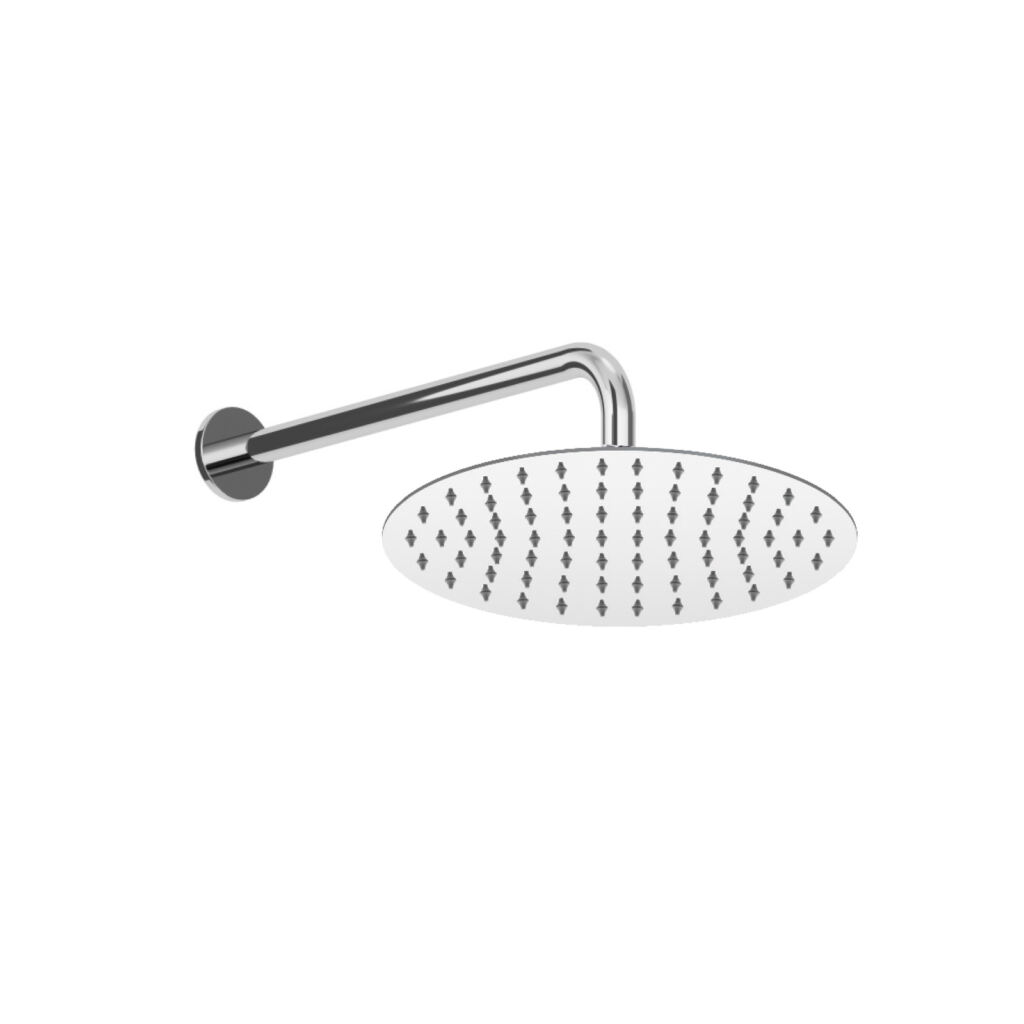 Oval Shower Head & Wall Arm - Phoenix Bathrooms