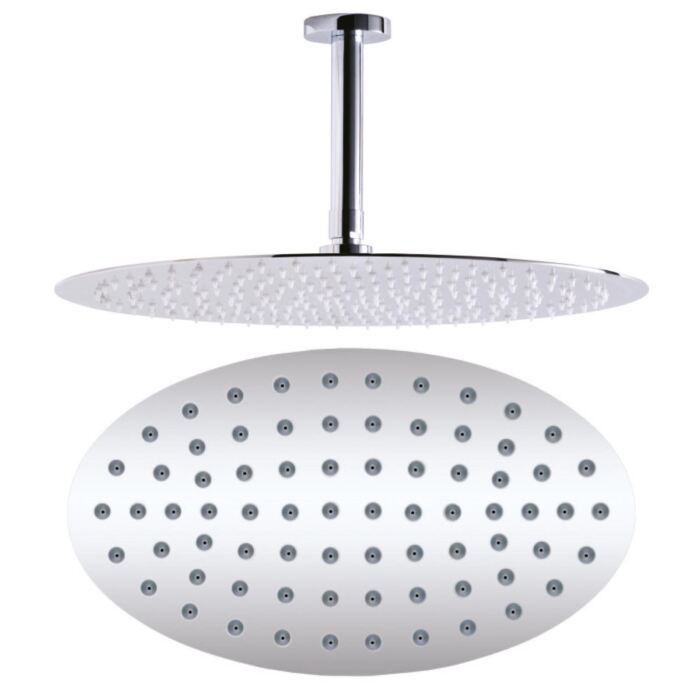 Oval Shower Head & Ceiling Arm - Image 2