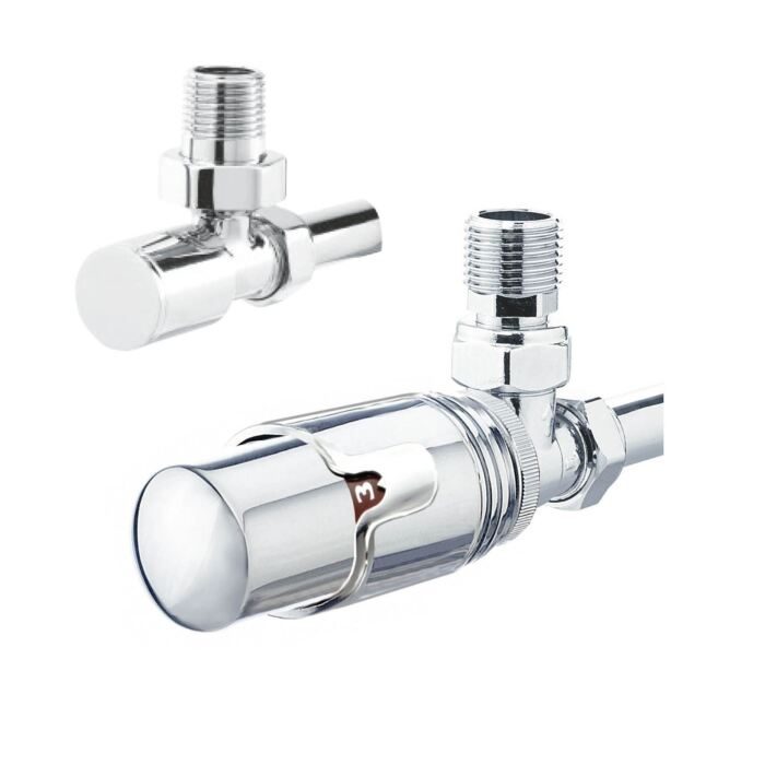 Thermostatic Angled Valve & Plain Valve