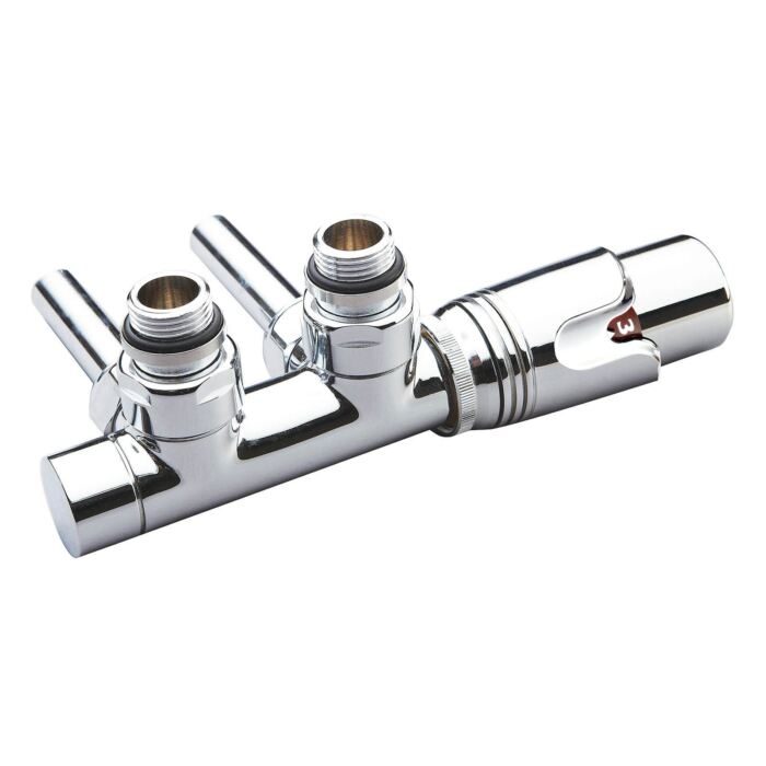 Thermostatic Angled Twin Valve