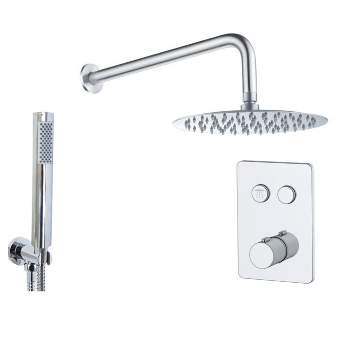 Round Shower Head, Handset & Touch Valve - Image 2