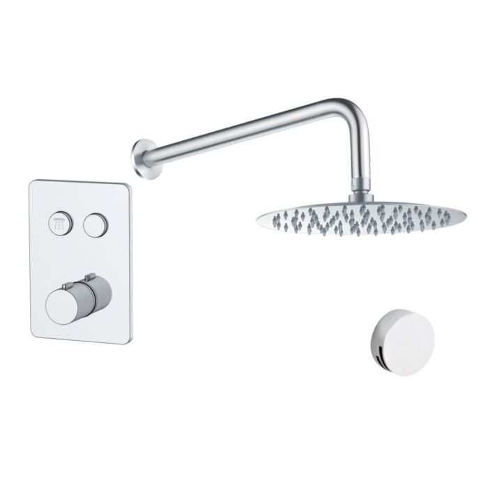 Round Shower Head & Control Valve - Image 2