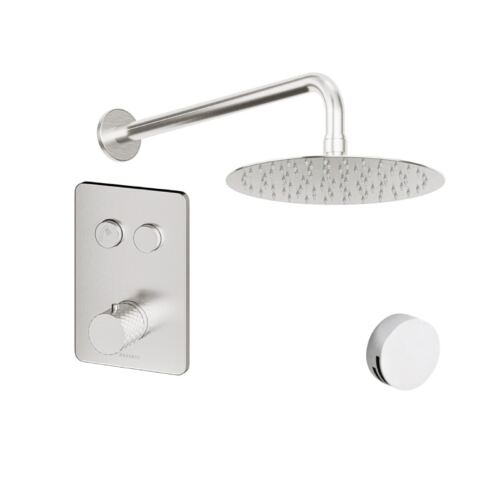 DIAMOND Touch Valve, Shower Head, Wall Arm & Overflow Filler