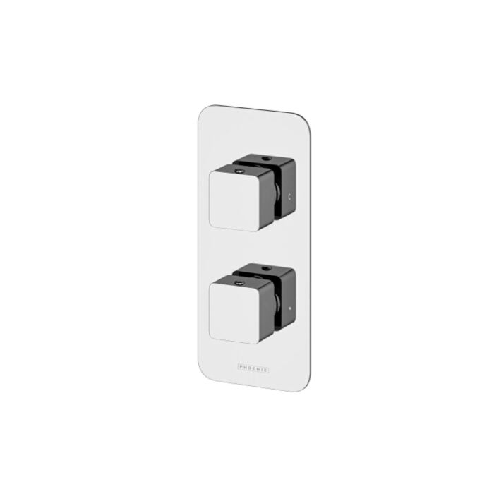 Concealed Thermostatic Shower Valve - Square Single Function