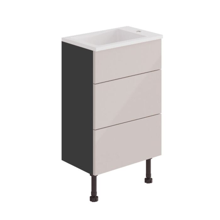 Basin & Twin Drawer Base Unit