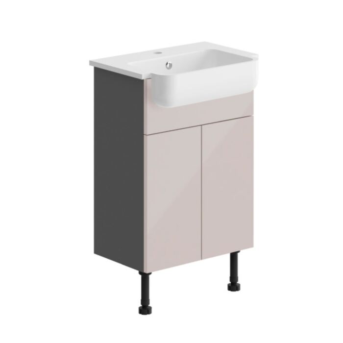 54/64 Winged Basin Twin Door Base Unit