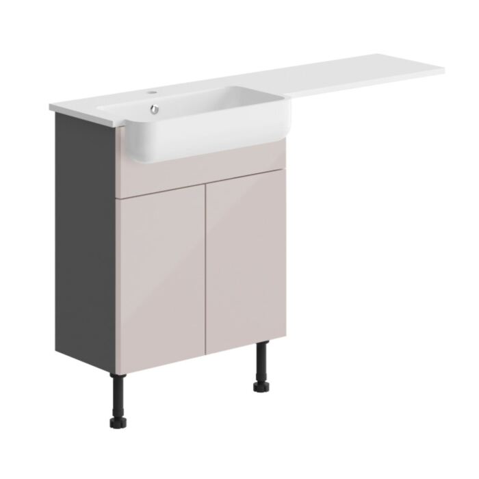 125 Winged Basin Twin Door Base Unit