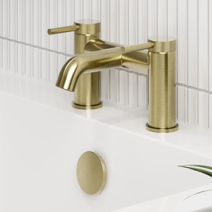 Brushed Brass Bath Filler