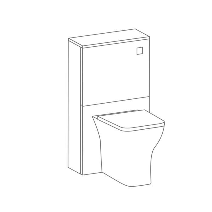 Back to Wall Unit, Cistern & Lune Rimless WC