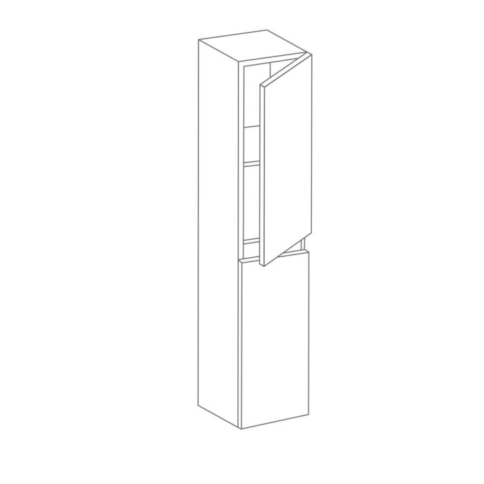 Tall Twin Door Wall Unit