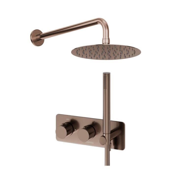 Thermostatic Valve, Shower Head, Wall Arm & Handset