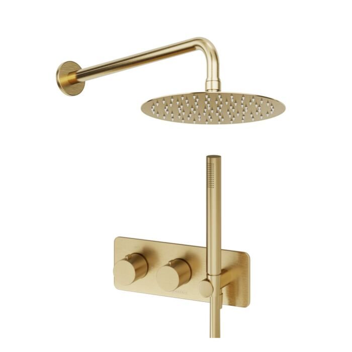 Thermostatic Valve, Shower Head, Wall Arm & Handset