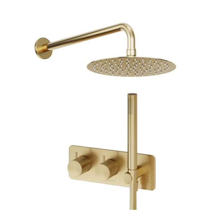 Thermostatic Valve, Shower Head, Wall Arm & Handset