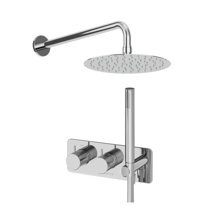 Thermostatic Valve, Shower Head, Wall Arm & Handset